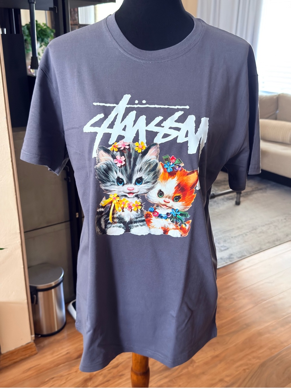 Stussy Graphic Tee - Charcoal